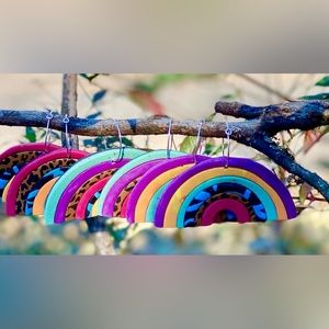 Multi Colored Polymer Clay Rainbows by Susie Quinn